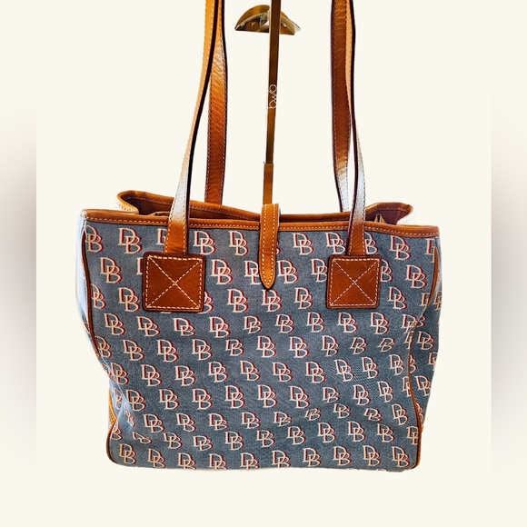 Dooney & Bourke Denim Signature Tote Bag - Picture 2 of 6